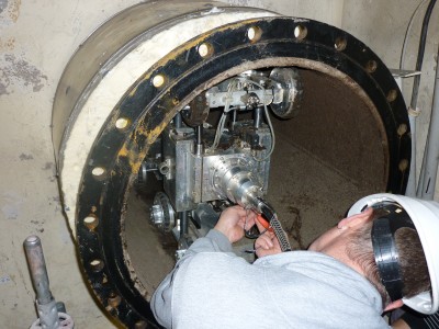 Visual inspection of pipe interiors in pipeline systems in two German nuclear power stations
