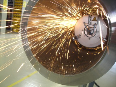 Internal grinding of offshoere welding seams